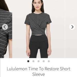 Lululemon time to restore short sleeve